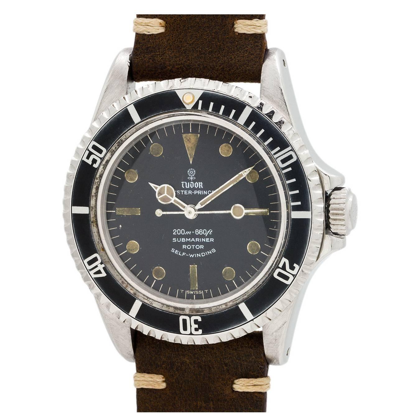 Tudor Stainless Steel Submariner Wristwatch ref 7928