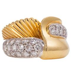 Damiani Diamond Gold Ring