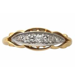 1914 Diamond and Yellow Gold Cocktail Ring 3