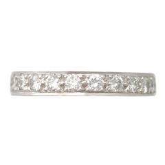 0.84Ct Diamond and 18k White Gold Full Eternity Ring - Contemporary 2002 3