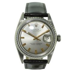 Rolex Stainless Steel Oyster Perpetual Datejust Wristwatch