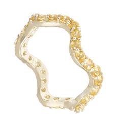 Sabine Getty Yellow Topaz Wiggly Band Ring