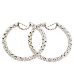 Hochfield Aspen Diamond Gold Hoop Earrings