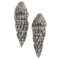 Diamond Fringe Drop Earrings 9