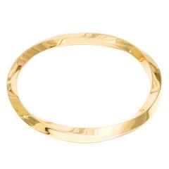 Tiffany & Co Gold Slip On Twist Bangle Bracelet 1