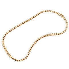 Tiffany & Co San Marco Hinged Gold Necklace