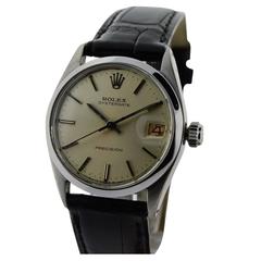 Rolex Stainless Steel 3/4 Size Oyster Date Wristwatch