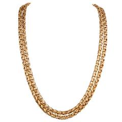 Tiffany & Co. 40 Inch Braided Gold Chain
