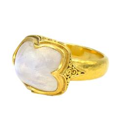 Moonstone Gold Filigree Ring