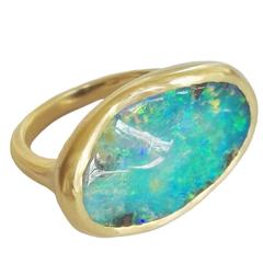 Dalben Boulder Opal Gold Ring