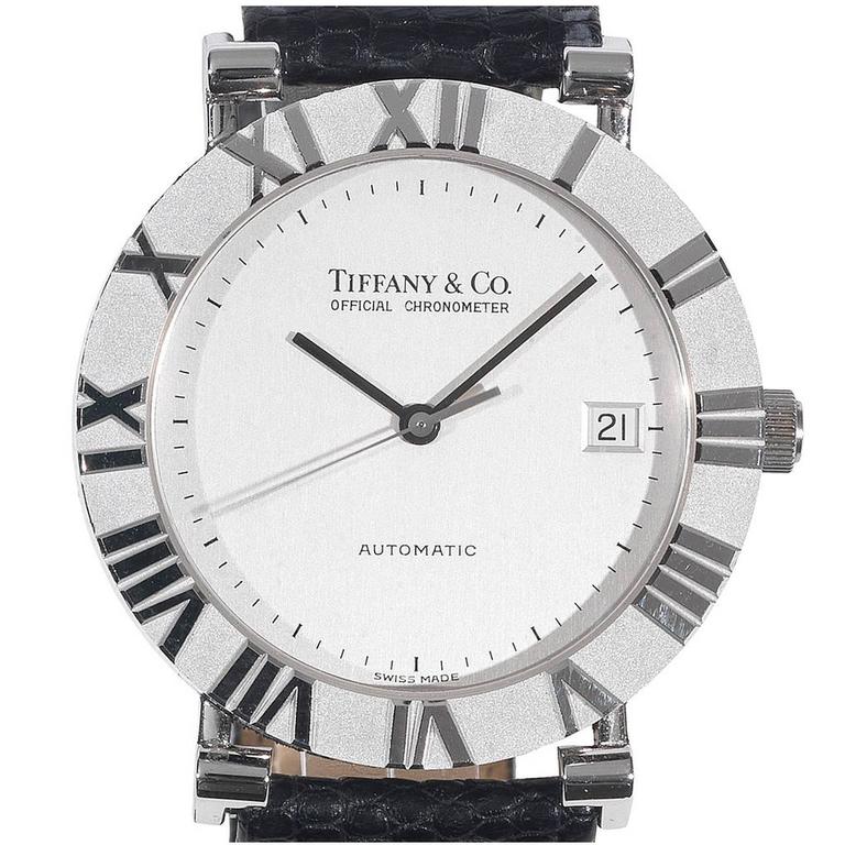 Tiffany and Co. Sterling Silver Atlas Official Chronometer Automatic  Wristwatch at 1stDibs | tiffany atlas watch, tiffany atlas automatic watch, atlas  tiffany watch