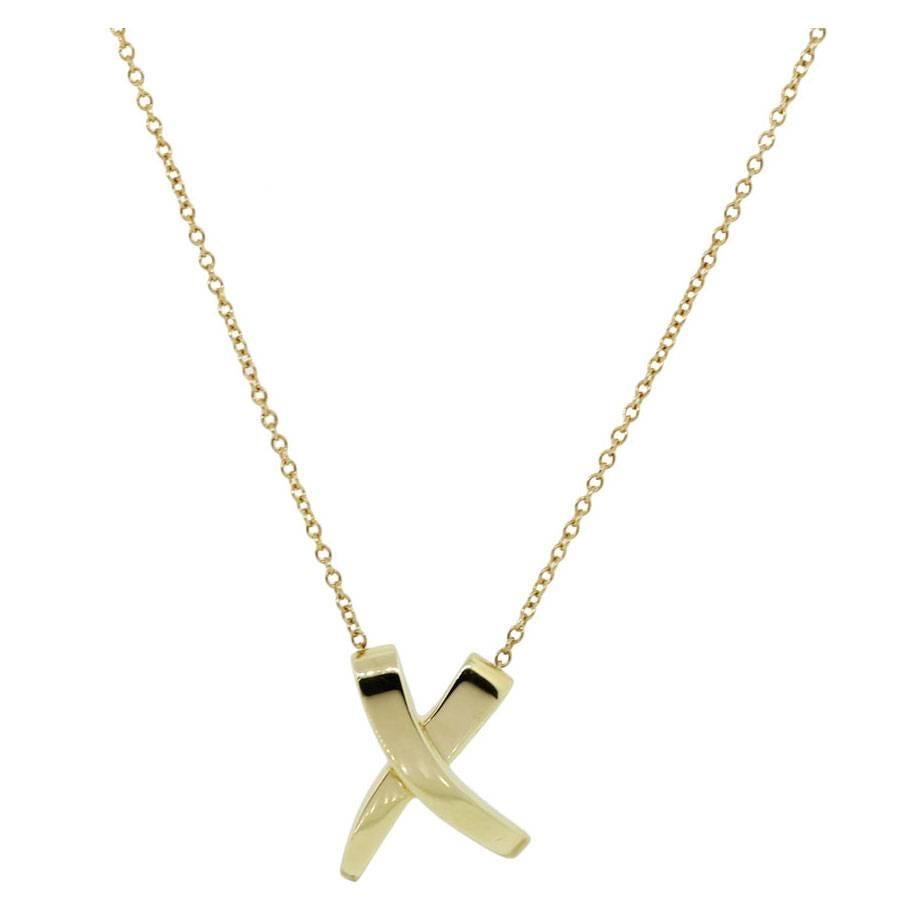 Tiffany & Co. Paloma Picasso Gold X Necklace