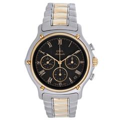 Ebel 1911 Yellow Gold Stainless Steel Chronograph Wristwatch