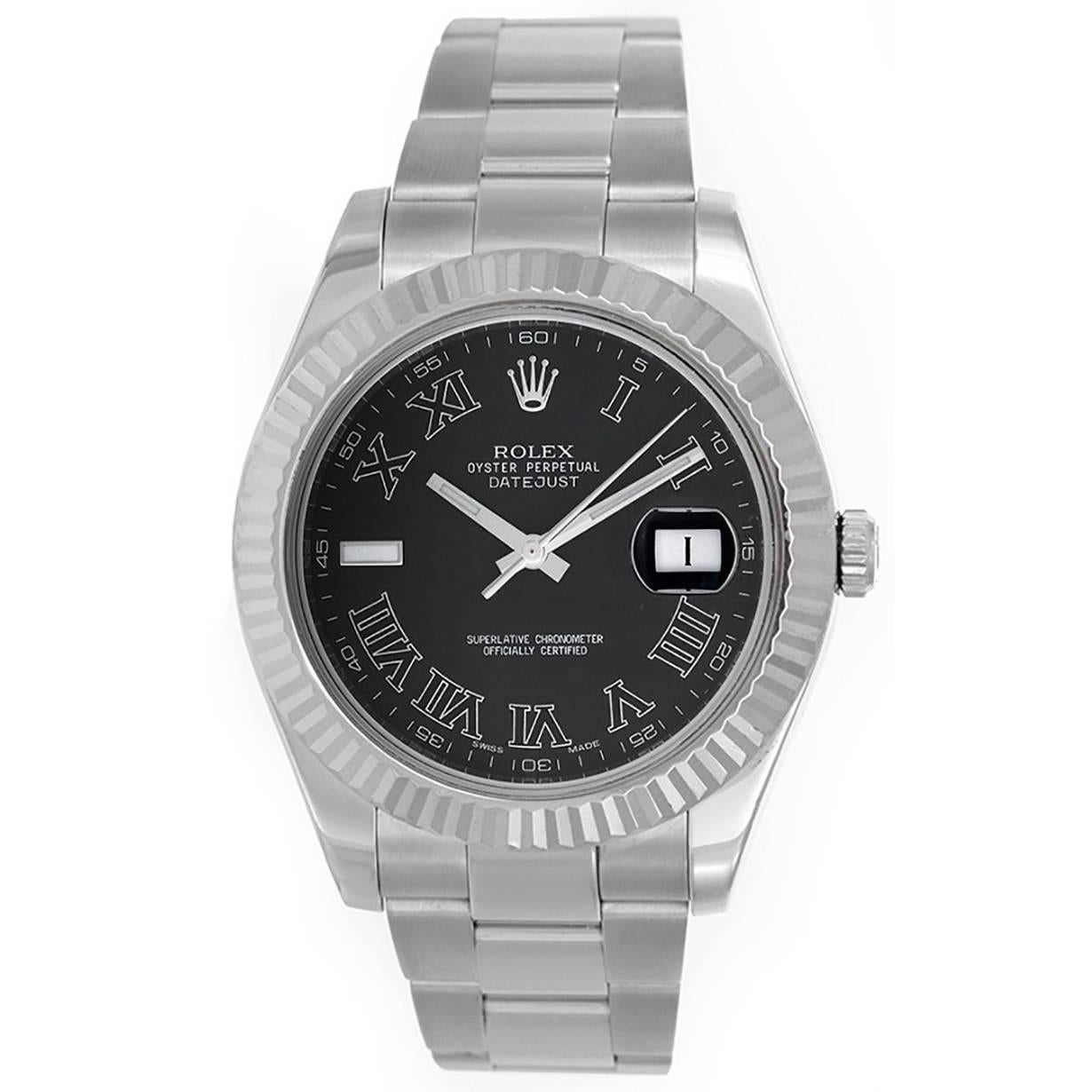 Rolex Stainless Steel Datejust II Wristwatch Ref 116334