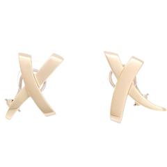 Tiffany & Co. Paloma Picasso Gold X-Cross Earrings
