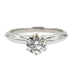 Tiffany & Co. Diamond Solitaire Platinum Engagement Ring