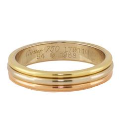 Size 7 Trinity De Cartier Tricolored Gold Band Ring