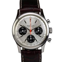 Breitling Stainless Steel Top Time Panda Manual Wind Wristwatch