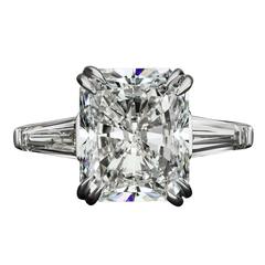 6.05 Carat Radiant Cut Diamond Ring 3