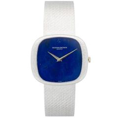 Vacheron Constantin White Gold Lapis Lazuli Dial Bracelet Wristwatch