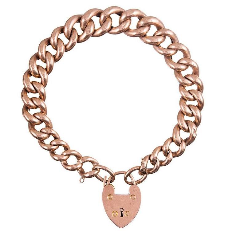 Victorian Gold Gate Link Bracelet For Sale at 1stDibs