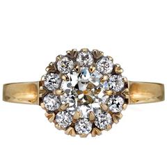 Vintage Style Cluster Engagement Ring 5