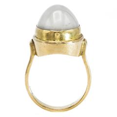 Moonstone and 14k Gold Ring 12