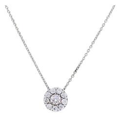 1.50 Carats Diamonds Gold Hearts On Fire Necklace