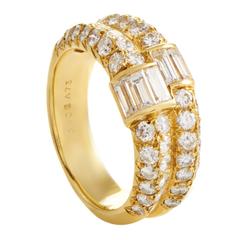 Van Cleef & Arpels Diamonds Gold Split Band Ring