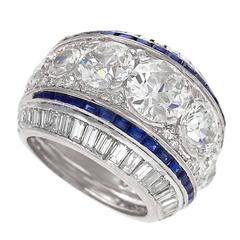 Art Deco Diamond and Sapphire Ring Art Deco Diamond and Sapphire Ring