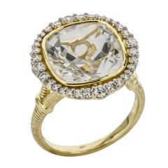 Sloane Street 8.59 Carat White Topaz & Diamond Ring 12