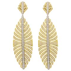 Sethi Couture 3.15 Carat Diamond Fan Earrings