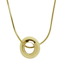 Georg Jensen Yellow Gold Pendant Necklace