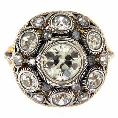 1940s Mario Buccellati Mine cut diamonds ring