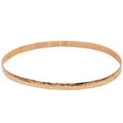 18 Karat Rose Gold Bangle