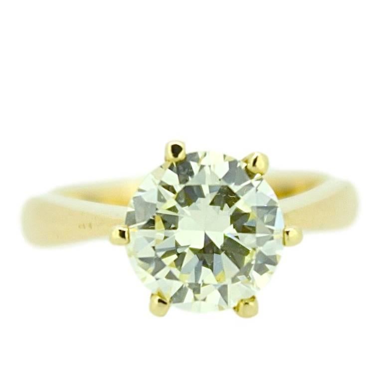 2.80 ct Diamond Solitair  For Sale