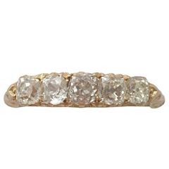 1910s Antique 1.10 Carat Diamond Yellow Gold Cocktail Ring 2