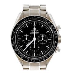 Retro Omega Stainless Steel Speedmaster Automatic Professional Chronograph Wristwatch