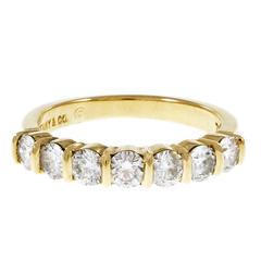 Tiffany & Co Seven Diamond Gold Wedding Band 11