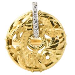Carrera y Carrera Shanghai Diamant & Gold Drachen Cocktail Ring