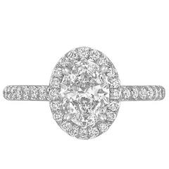 1.01 Carat Oval Brilliant-Cut Diamond Ring