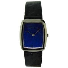 Retro Audemars Piguet White Gold Lapis Dial Ultra Thin Manual Watch