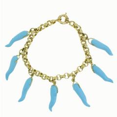Luise Turquoise Gold Chilly Bracelet 9