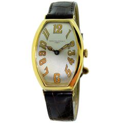 Patek Philippe Yellow Gold Oversized Gondolo Manual Wind Wristwatch 1923 6