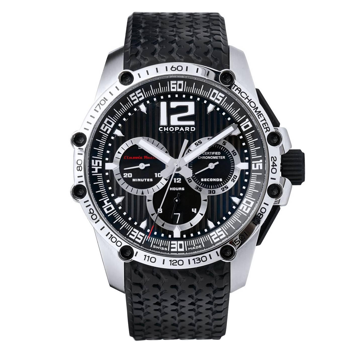 Men's Chopard Stainless Steel Chronograph Wristwatch