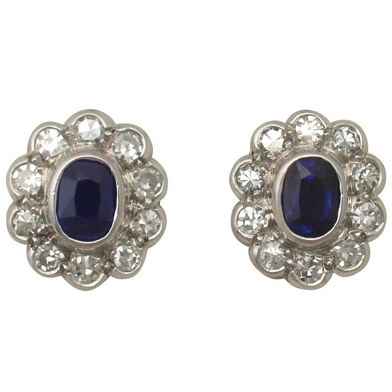 vintage sapphire earrings vintage sapphire earrings