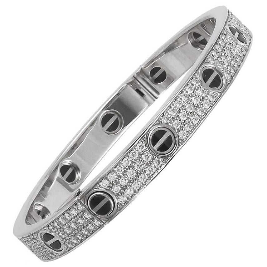 Cartier Diamant-Keramik-Armreif LOVE
