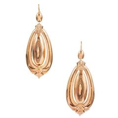Antique Victorian Gold Drop Earrings Sold at Mappin & Webb