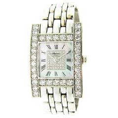Chopard Ladies White Gold Diamond mother of pearl dial quartz Wristwatch