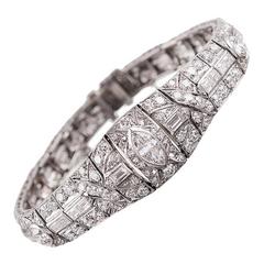 Art Deco Diamond platinum Bracelet 1